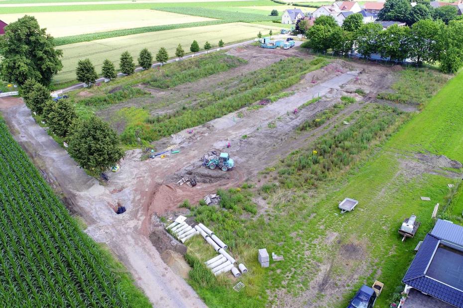 Ossendorf – Erschließung Neubaugebiet Dunsterweg „Kleine Worth“  