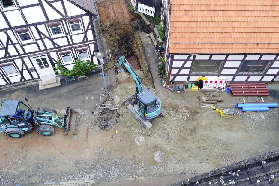 Liebenau – Grundhafte Erneuerung der Straßen Freier Hof und Burggasse